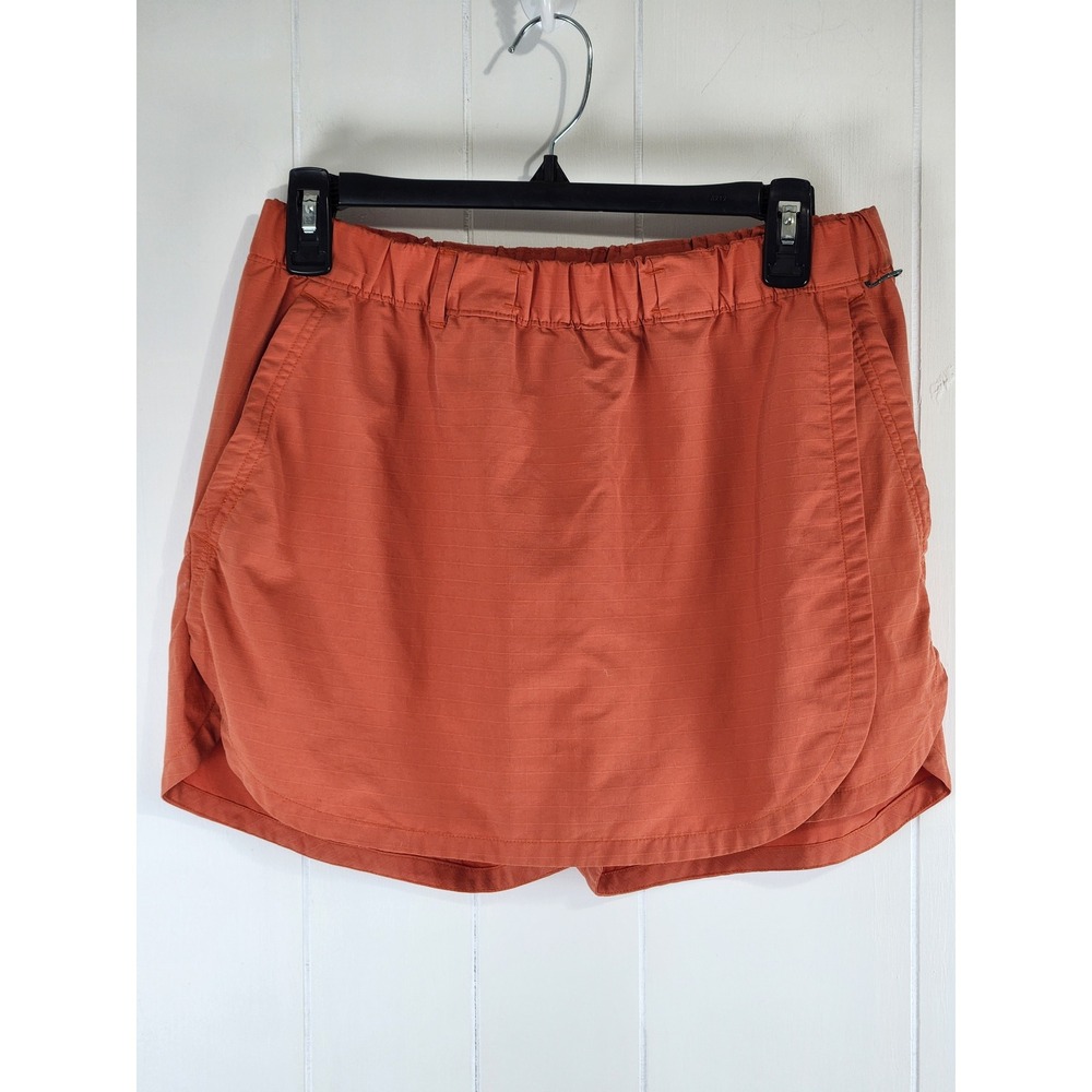 REI Co-op Women Burnt Orange Ripstop Hiking Skort Small Active Skirt Shorts